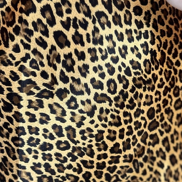 VICTORIA'S SECRET Leopard Print Satin Medium Chemise Full Length Lingerie.  E33 - Picture 3 of 15